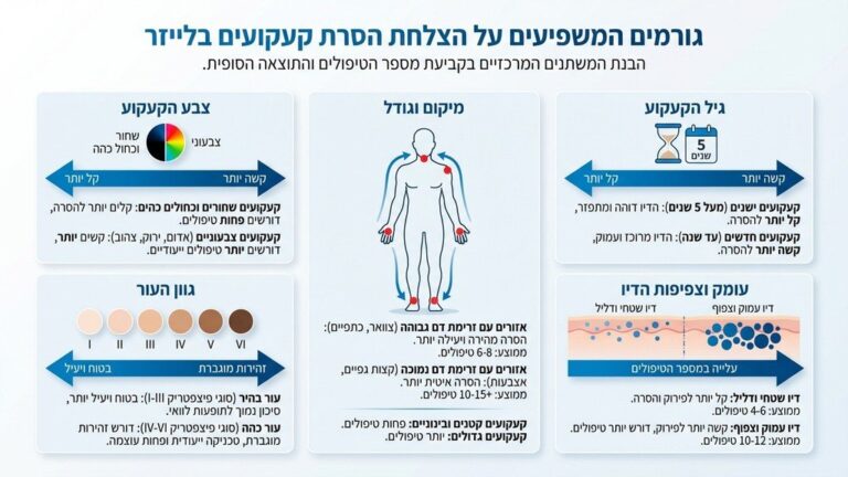 ייעוץ מקצועי להסרת קעקועים בלייזר ובדיקת העור